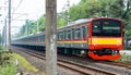 A train commuter line one of Indonesian mass transportation