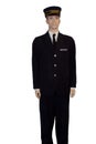 Train Conductor in Uniform Royalty Free Stock Photo