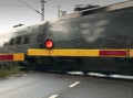 Train crossing the Road