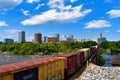 Train departing Richmond.