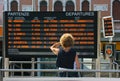 Train departure information Royalty Free Stock Photo