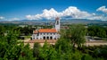 Unique view of Boise Idaho from behind the Train Depot Royalty Free Stock Photo