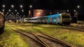 Train depot at Fredericia, Denmark Royalty Free Stock Photo