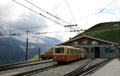 Train depot of the Jungfraubahn in Switzerland
