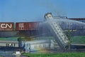 Train Derailment, May 22 1995 Royalty Free Stock Photo