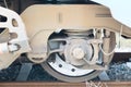 Train disk brakes Royalty Free Stock Photo