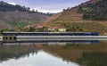 Train in Douro river valley Royalty Free Stock Photo