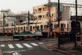 A Train downtown Tokyo