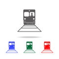 Train driver icon. Elements of people profession in multi colored icons. Premium quality graphic design icon. Simple icon for webs
