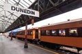 Train at Dunedin Railway Station Royalty Free Stock Photo
