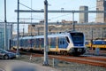 Train emplacement at the binckhorst in Den Haag in the Netherlands with several trains