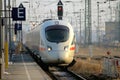 Train Entering Station In Dresden, Germany