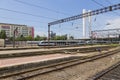 Highspeed train leaving the Gara de Nord train station