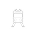 Train. flat vector icon Royalty Free Stock Photo