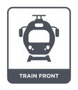 train front icon in trendy design style. train front icon isolated on white background. train front vector icon simple and modern Royalty Free Stock Photo