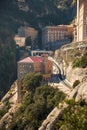 Train and furnicular station in Monserrat Royalty Free Stock Photo