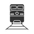 Train glyph icon