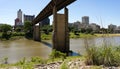 Train Tressle Mud Island Over Wolf River Harbor Memphis Tennessee Royalty Free Stock Photo