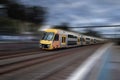 Train going through Summer Hill Station Sydney NSW Australia Royalty Free Stock Photo