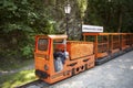 Train in gold mine in Zloty Stok in Poland. Royalty Free Stock Photo