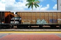 Train with graffiti in Florida