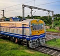 Accident relief Train halts at Railway station in India