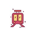 Train icon design vector Royalty Free Stock Photo