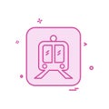 Train icon design vector Royalty Free Stock Photo