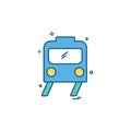 Train icon design vector Royalty Free Stock Photo