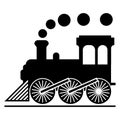 Train icon isolated on white background