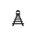 Train icon logo design vector template Royalty Free Stock Photo