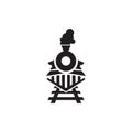 Train icon logo design vector template