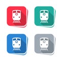 Train icon on square button