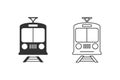 Train icon.Transport flat icon. transportation vector. Modern flat style