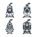 Train icon  logo illustration Royalty Free Stock Photo