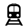 Train icon vector. Modern Transportation illustration symbol. tram sign or logo.