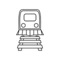 Train illustration logo icon Royalty Free Stock Photo