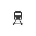 Train illustration logo vector Royalty Free Stock Photo