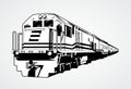 Train illustration vinyl image vector