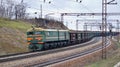 Train with iron ore Royalty Free Stock Photo