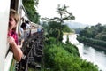 Train Journey Along River Kwai, Kanchanaburi, Thailand