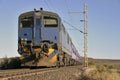 A train in the Karroo Royalty Free Stock Photo