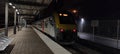 Train in Leuven station arrived from its last ride, NMBS Belgium.