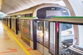 Train lrt subway station. Singapore Royalty Free Stock Photo