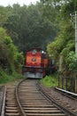 Train with M6 Class Engine going from Colombo to Badulla Sri Lanka Royalty Free Stock Photo