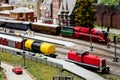 Train model diorama Royalty Free Stock Photo