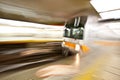 Train motion blur subway Royalty Free Stock Photo