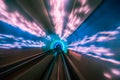 Train moving in Tunnel -Abstract View