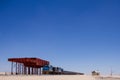 Train in the Namib desert Royalty Free Stock Photo