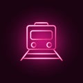 train neon icon. Elements of travel set. Simple icon for websites, web design, mobile app, info graphics